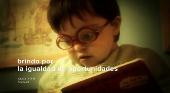 David Amo tiene tres años y es usuario de DOWN LLEIDA. 