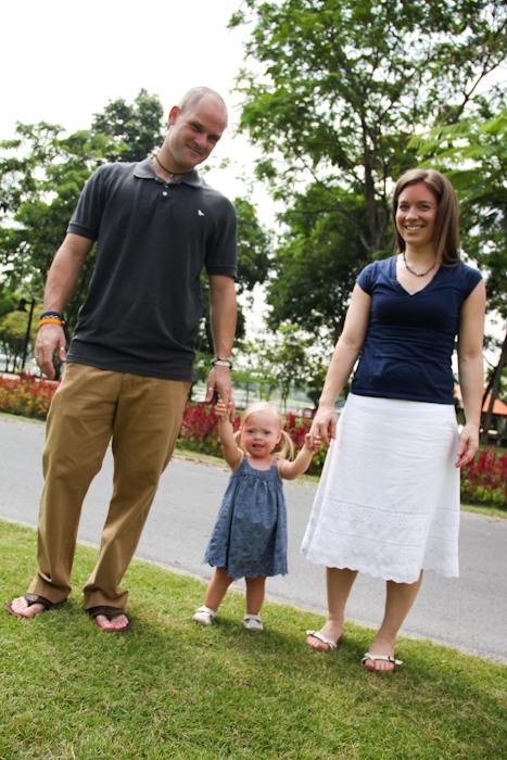 Marley junto a sus padres, Jack y Jana. 