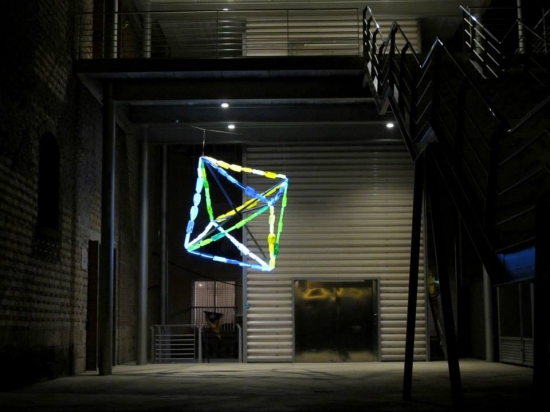 Luces en el Centro de Arte 'La Panera'. 