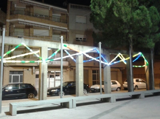 Luces en la Plaza Sant Pere. 