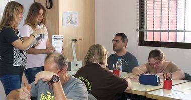 El programa de emplo de la entidad forma a jóvenes con síndrome de Down. 