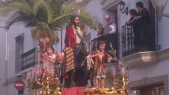 El paso de La Borriquita. 
