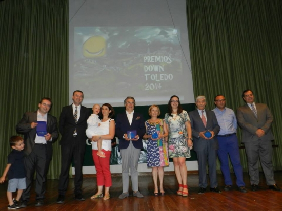 Algunos de los premiados a la gala de DOWN TOLEDO. 