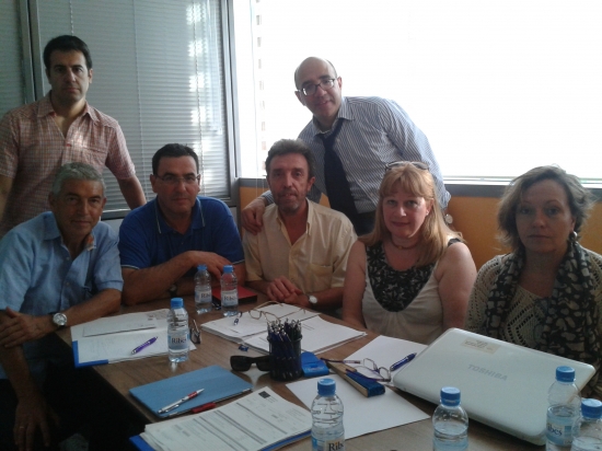 Responsables de las tres entidades reunidos. Responsables de las tres entidades reunidos.