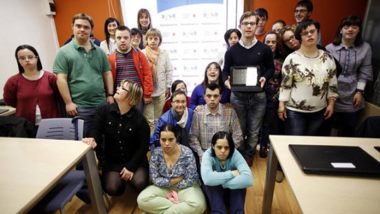Jóvenes con discapacidad intelectual de DOWN NAVARRA en el curso 'Yo me prep@ro'. Jóvenes con discapacidad intelectual de DOWN NAVARRA en el curso 'Yo me prep@ro'.