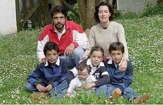 La familia Alonso Álvarez al completo. 