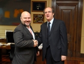 Ángel Gabilondo junto a Luís Cayo, presidente del CERMI. © CERMI 