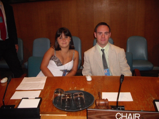 Cristina fue, junto a Tonet Ramírez, portavoz de las personas con discapacidad ante la ONU en 2010. 