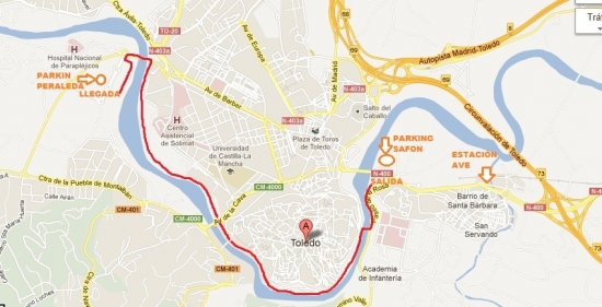 Recorrido de la carrera. 