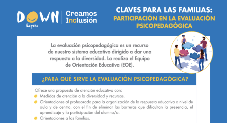 Participación en la evaluación psicopedagógica