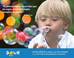 DOWN ESPAÑA os desea feliz Navidad y un 2013 lleno de proyectos e ilusiones