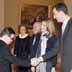 Los Príncipes de Asturias reciben a una delegación de DOWN BURGOS