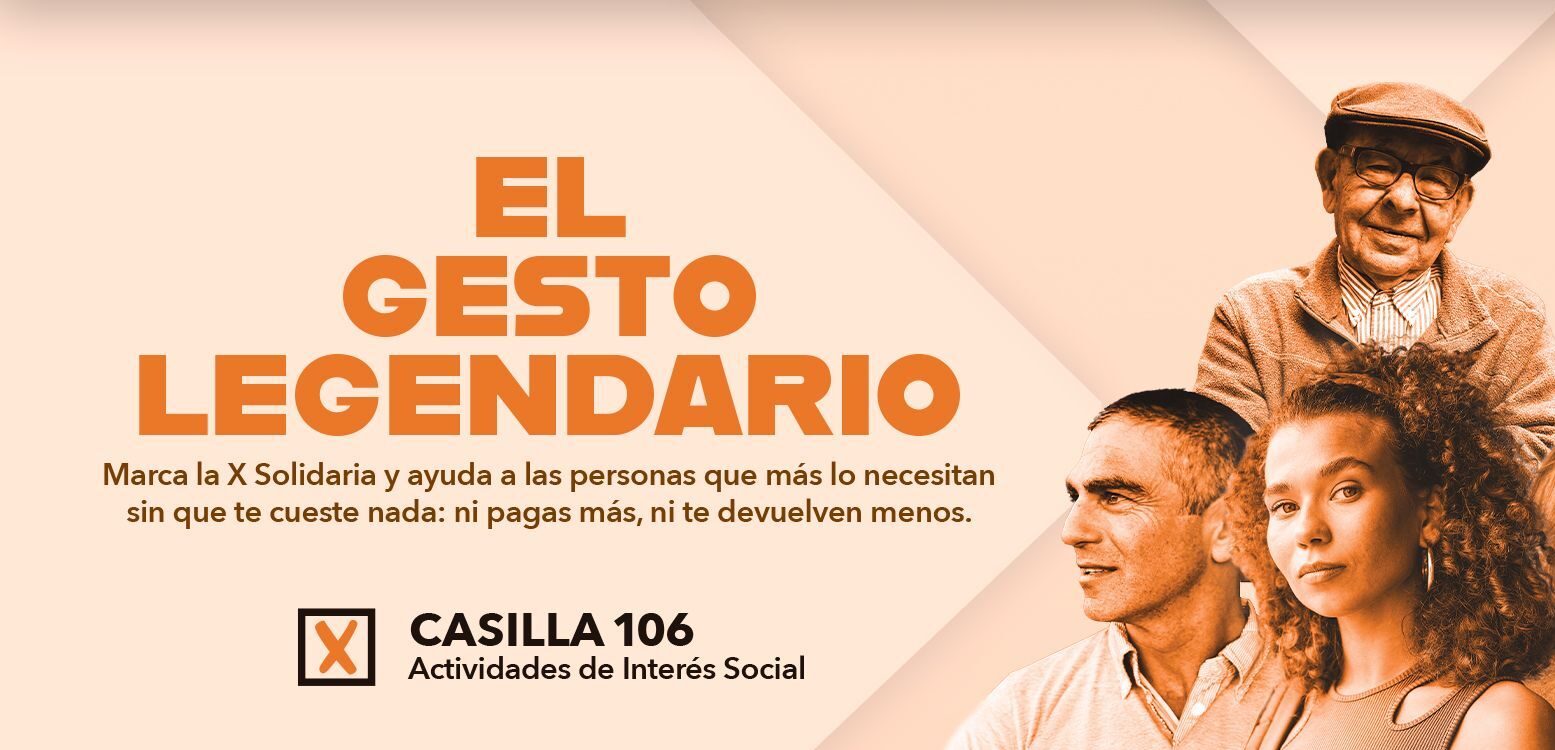 Marca la ‘X’ solidaria en tu declaración de la renta y ayuda a las personas más vulnerables